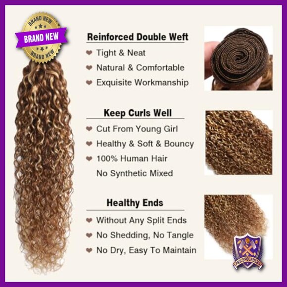 Water Wave Human Hair Extensions 14-18 Inches Brazilian Virgin Quick Weave main image 5